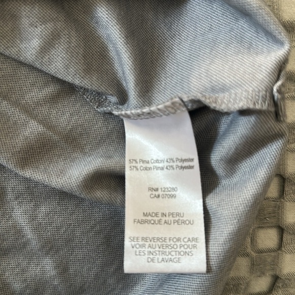 Travis Mathew White and Gray Polo Shirt - Picture 5 of 7